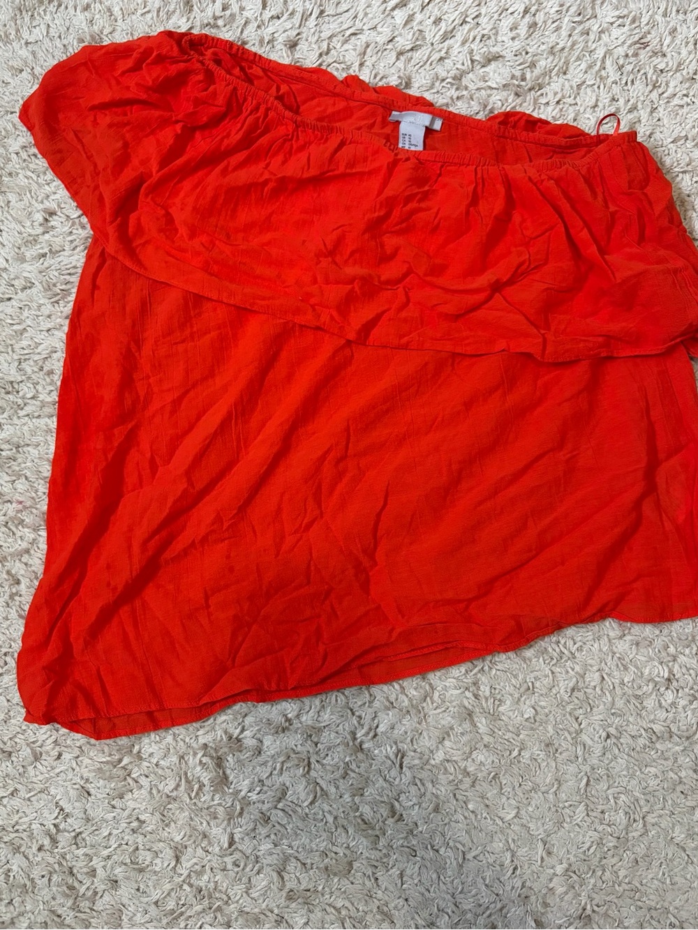 Red Off-Shoulder Women's Shirt